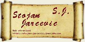 Stojan Jarčević vizit kartica